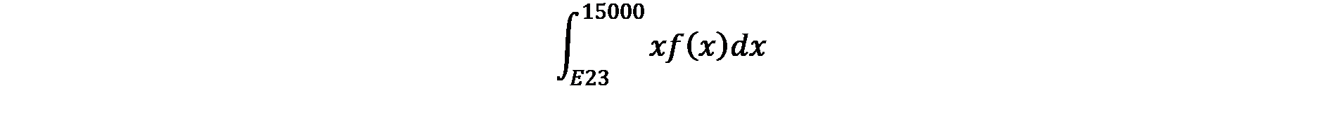 integral formula to calculate the expected shortfall