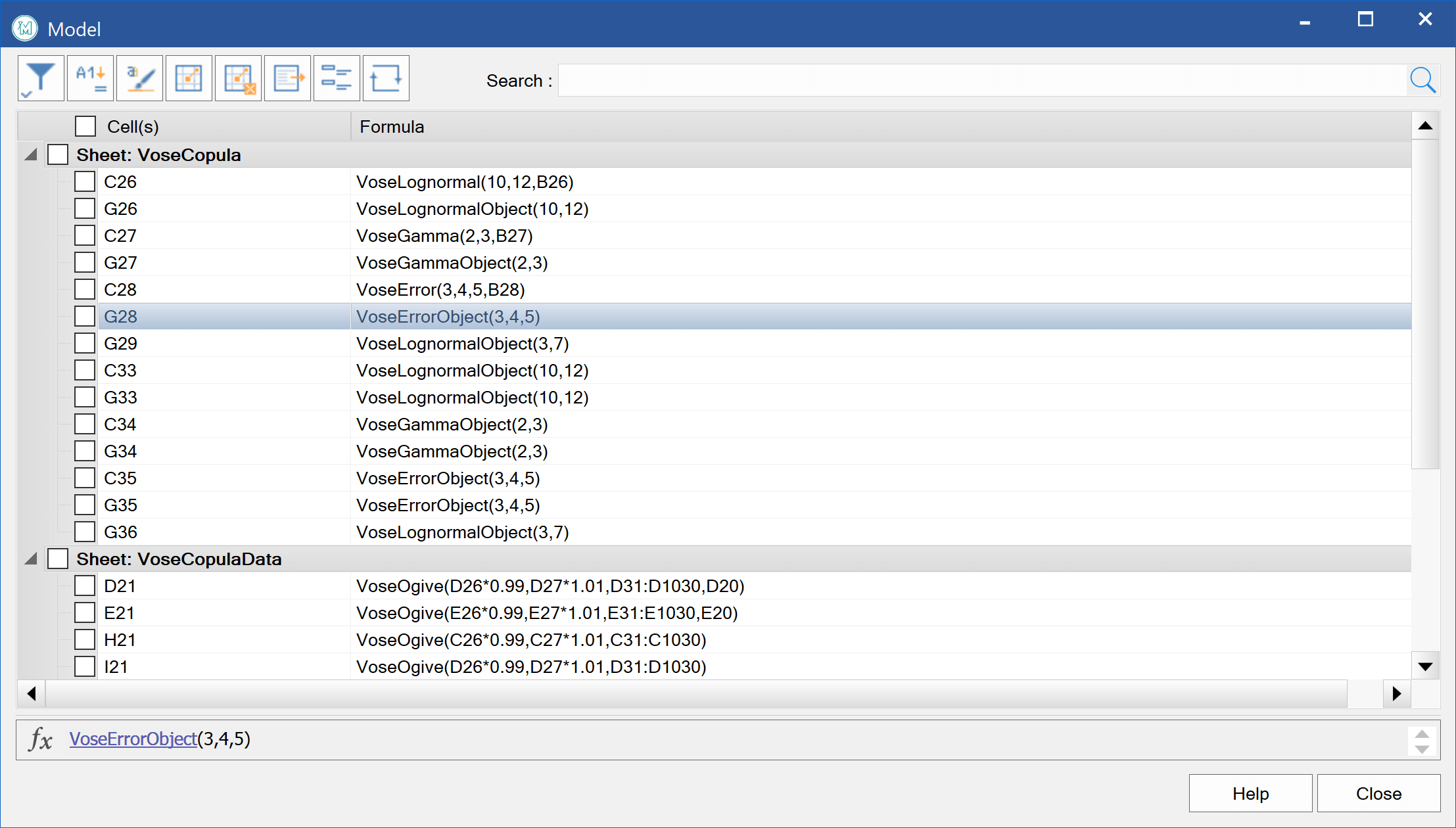 ModelRisk model report