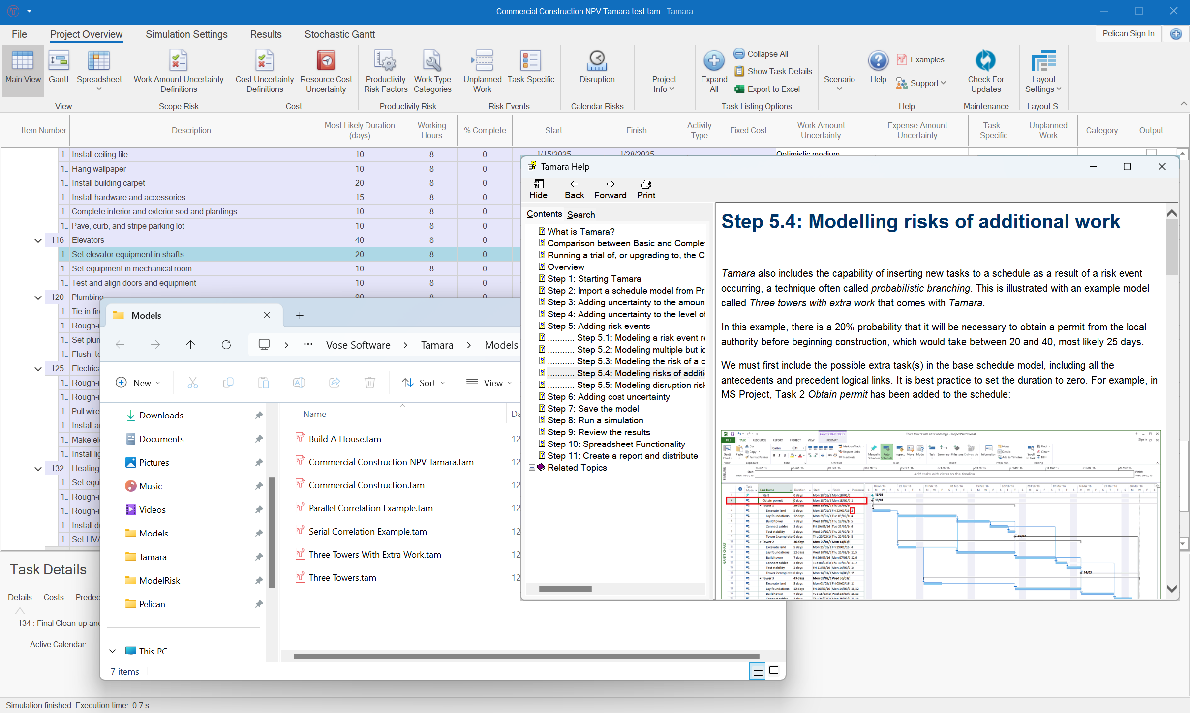 Tamara help file and extended set of example models